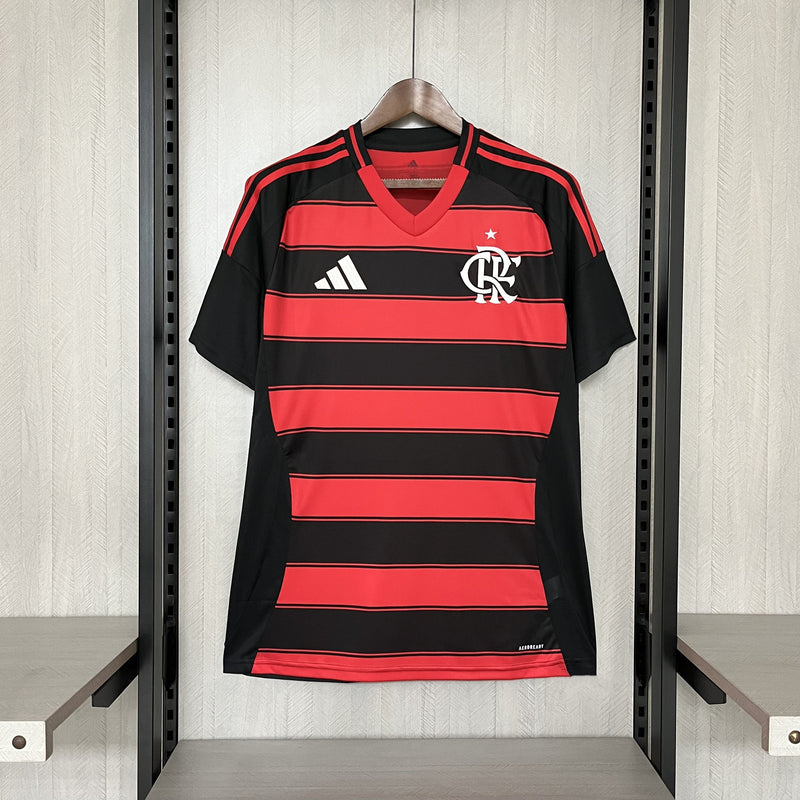 Camisa Flamengo Titular 25/26 - Vermelha e Preta