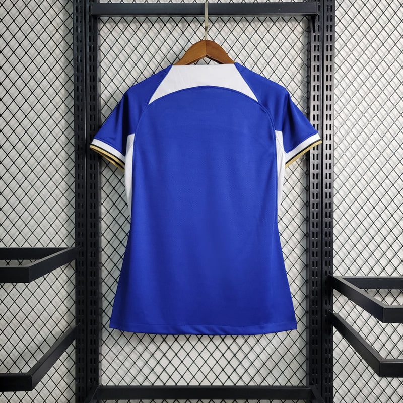 Camisa Chelsea Feminina I 23/24 Nike - Azul