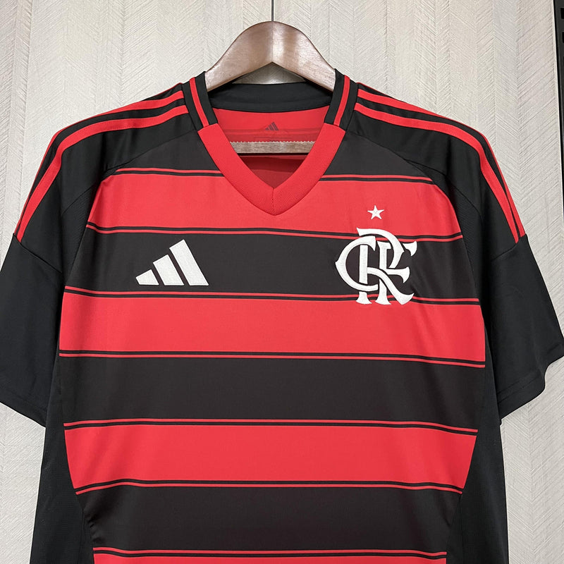 Camisa Flamengo Titular 25/26 - Vermelha e Preta