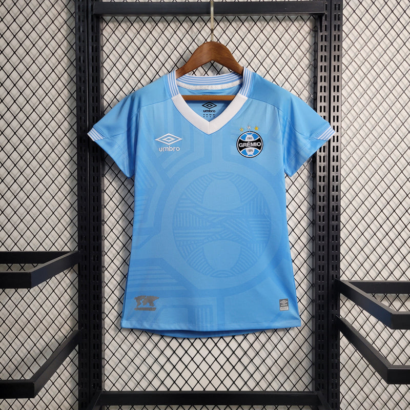 Camisa Feminina Grêmio II 23/24 Umbro - Azul Celeste