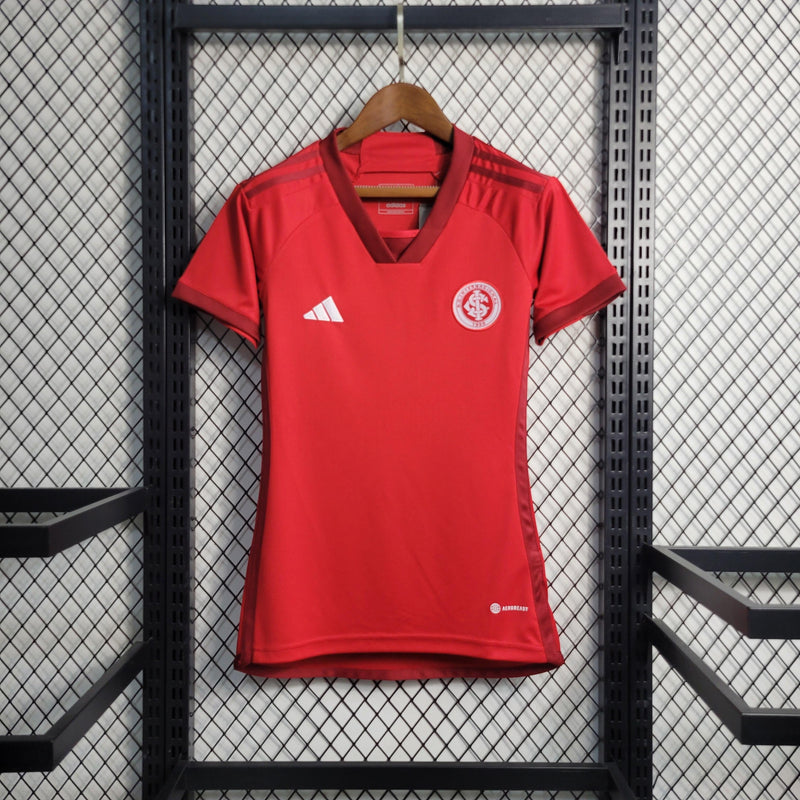 Camisa Feminina Internacional I 23/24 Adidas - Vermelha