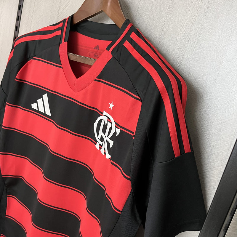 Camisa Flamengo Titular 25/26 - Vermelha e Preta