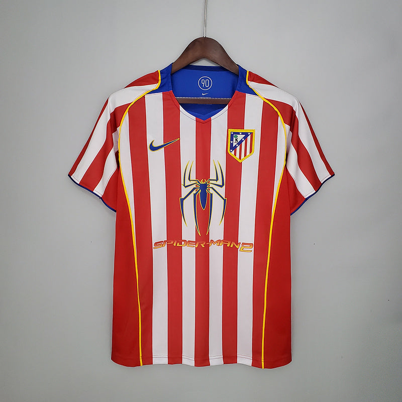 Camisa Atlético de Madrid Retrô 2004/2005 Vermelha e Branca - Nike