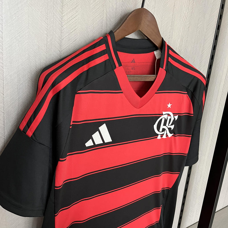 Camisa Flamengo Titular 25/26 - Vermelha e Preta